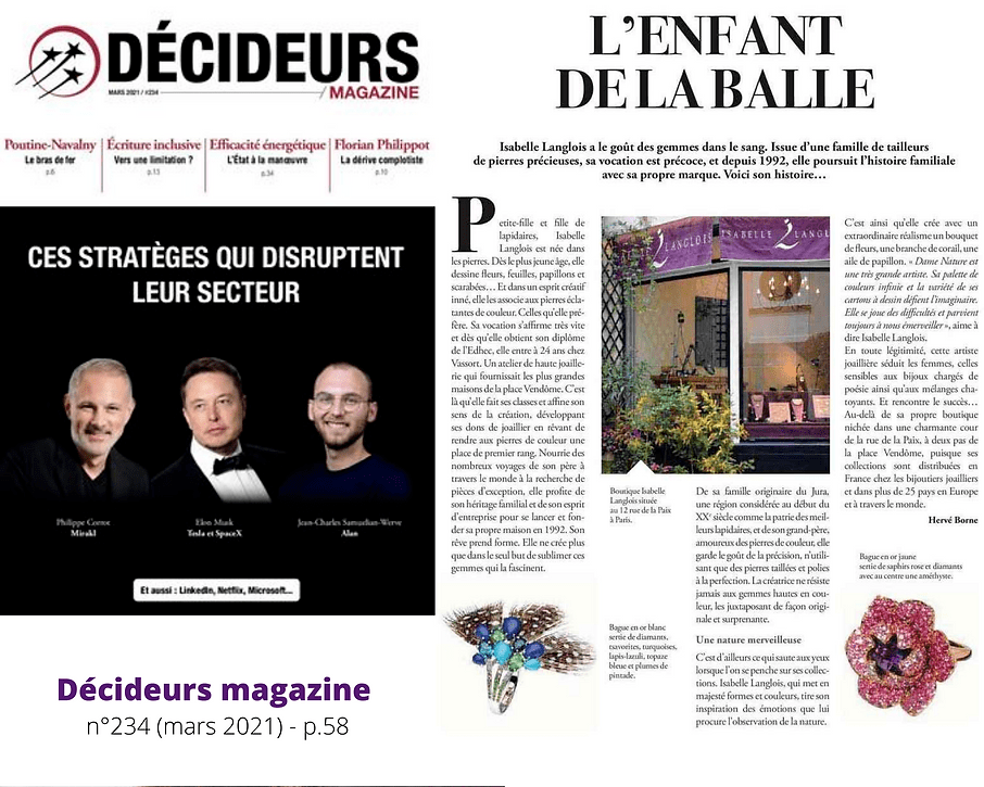DÉCIDEURS MAGAZINE (MARS)