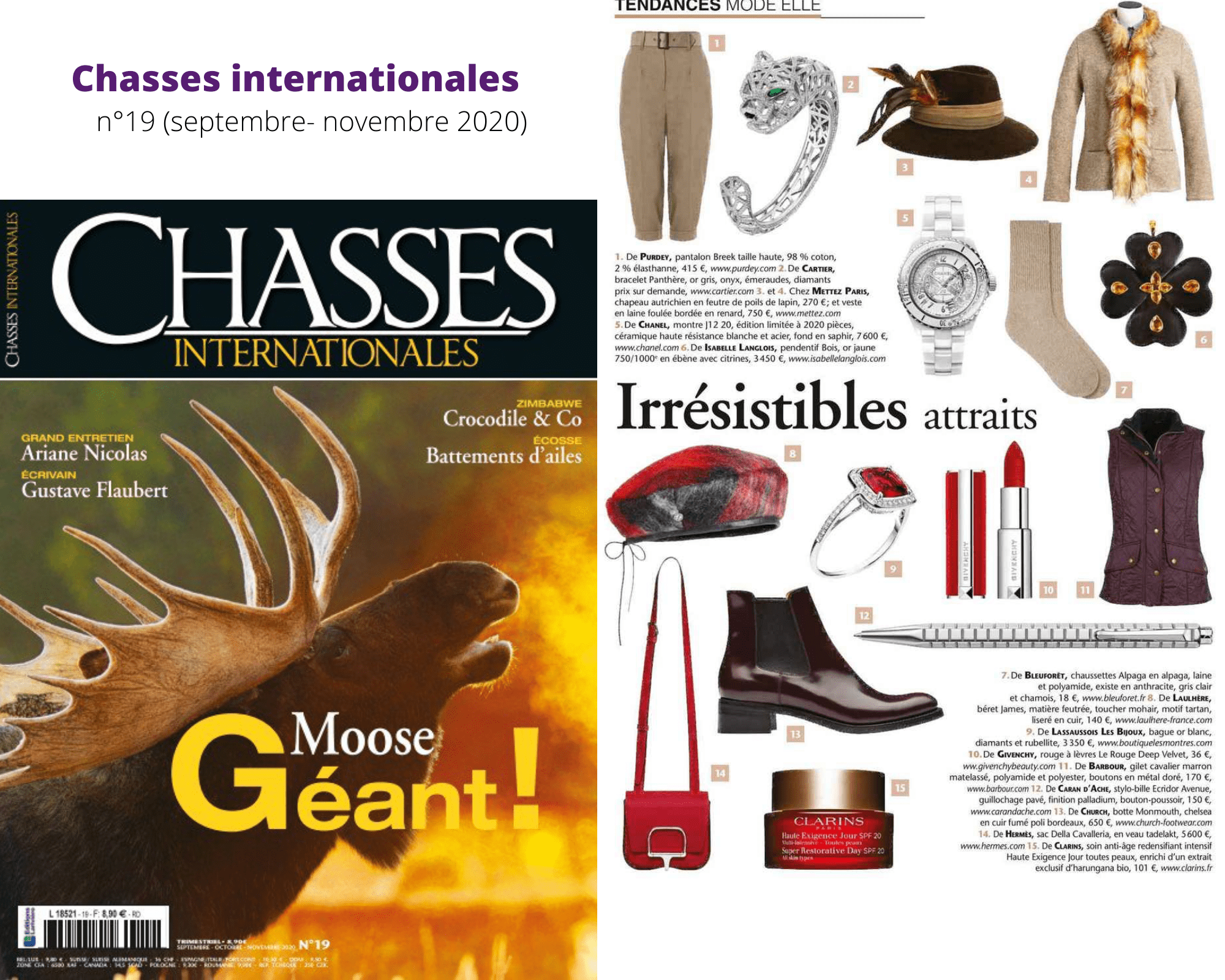 CHASSES INTERNATIONALES (SEPT-NOV)