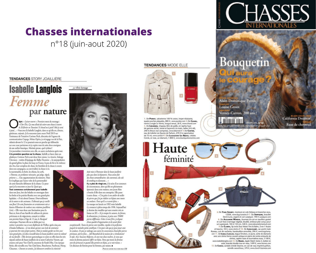 CHASSES INTERNATIONALES (JUIN-AOUT)